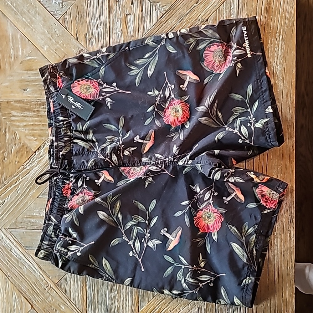 New PRIMITIVE men's swim trunks large